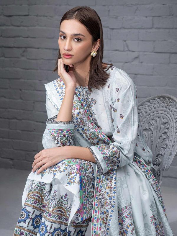Limelight 3 Piece Khaddar Suit-Printed (Unstitched)