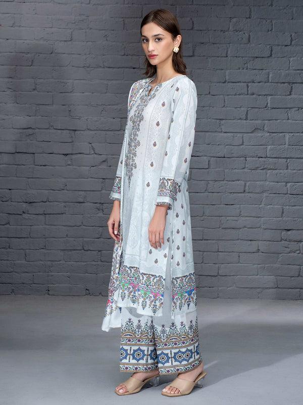 Limelight 3 Piece Khaddar Suit-Printed (Unstitched)