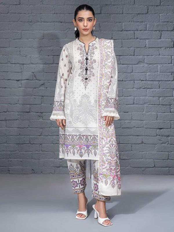 Limelight 3 Piece Khaddar Suit-Printed (Unstitched)