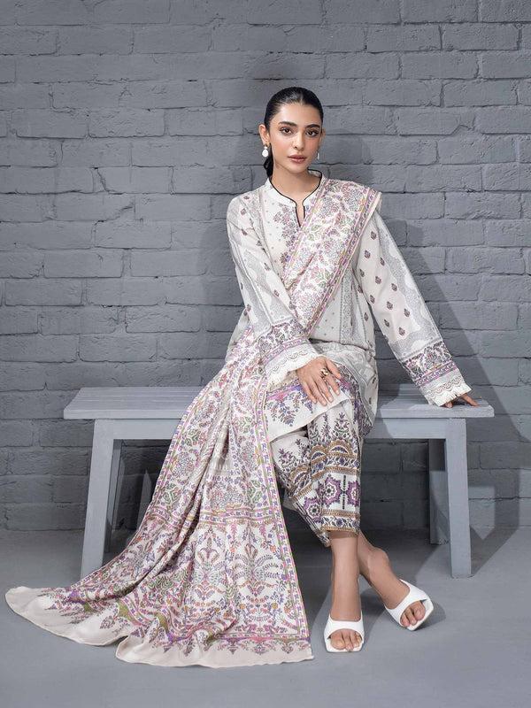 Limelight 3 Piece Khaddar Suit-Printed (Unstitched)