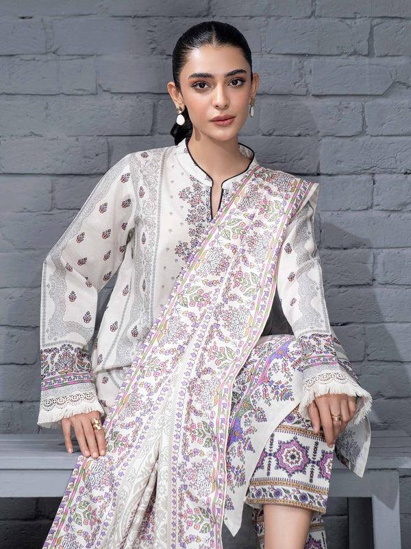 Limelight 3 Piece Khaddar Suit-Printed (Unstitched)