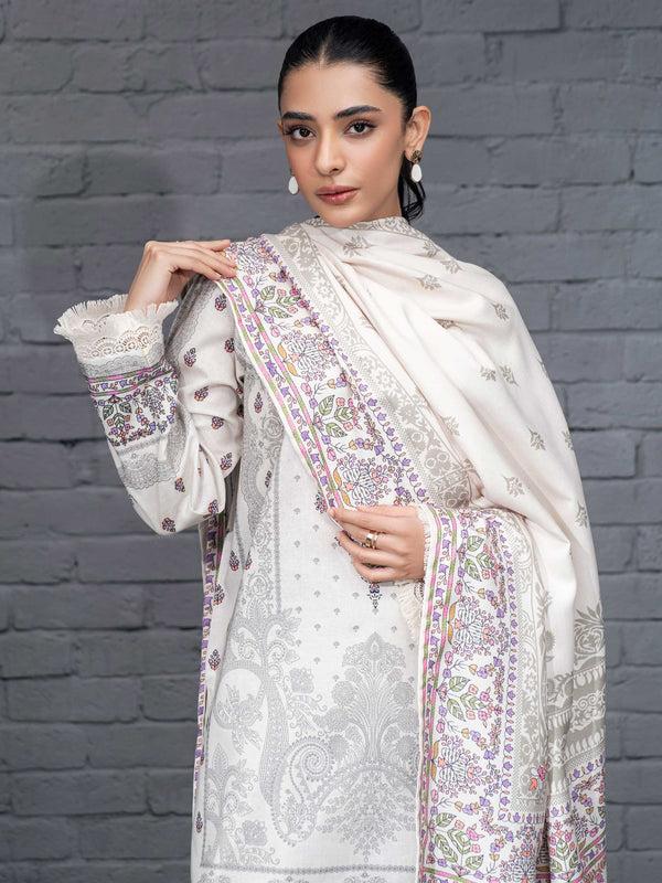 limelight 3 Piece Khaddar Suit-Printed (Unstitched)
