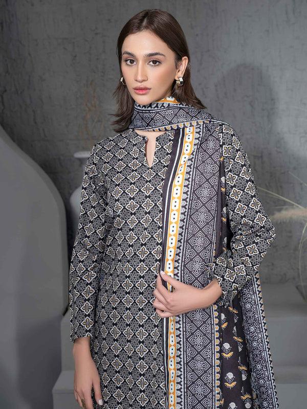Limelight 3 Piece Khaddar Suit-Printed (Unstitched)