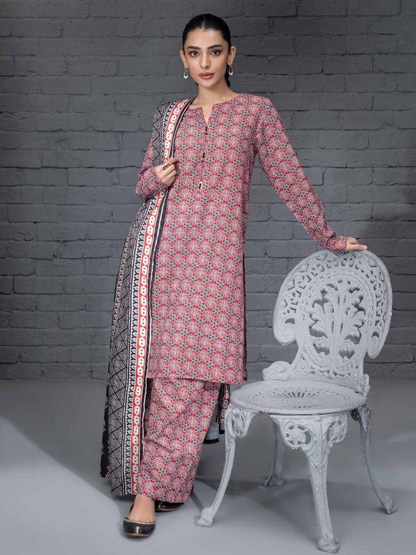 Limelight 3 Piece Khaddar Suit-Printed (Unstitched)