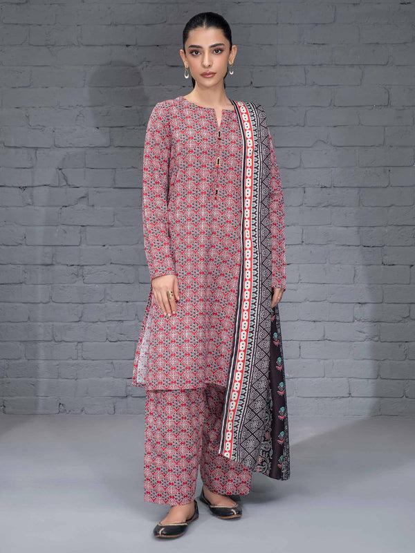 Limelight 3 Piece Khaddar Suit-Printed (Unstitched)