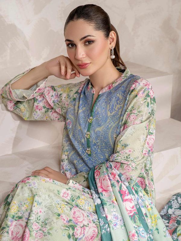 Limelight 3 Piece Khaddar Suit-Printed (Unstitched)