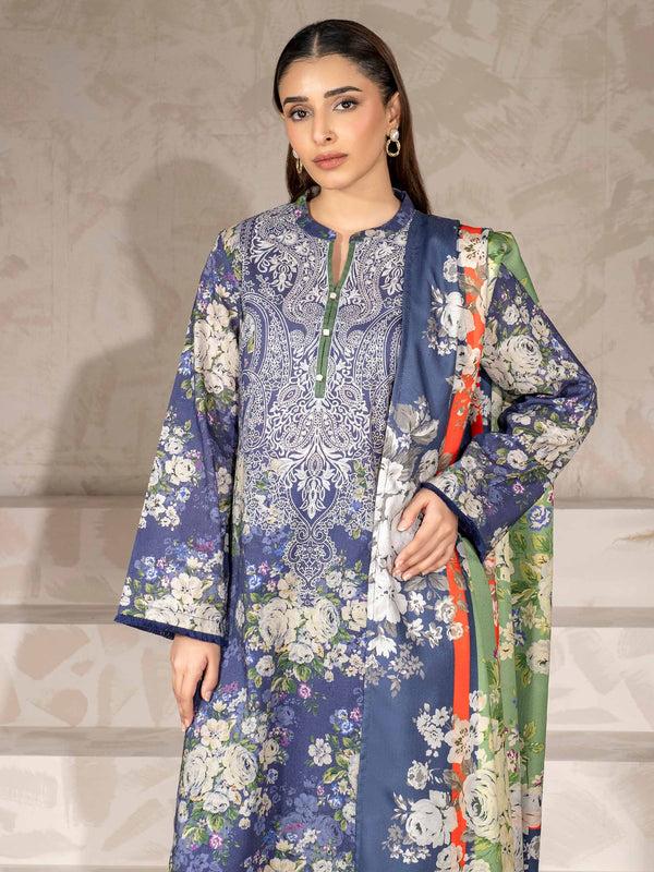 Limelight 3 Piece Khaddar Suit-Printed (Unstitched)