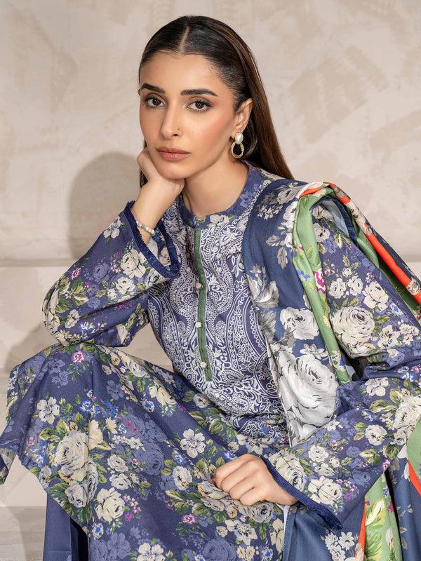 Limelight 3 Piece Khaddar Suit-Printed (Unstitched)