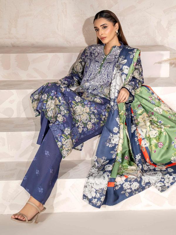 limelight 3 Piece Khaddar Suit-Printed (Unstitched)