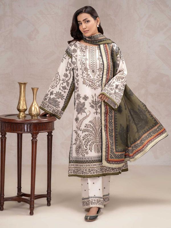 limelight 3 Piece Khaddar Suit-Printed (Unstitched)