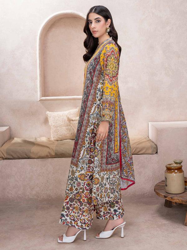 Limelight 3 Piece Khaddar Suit-Printed (Unstitched)