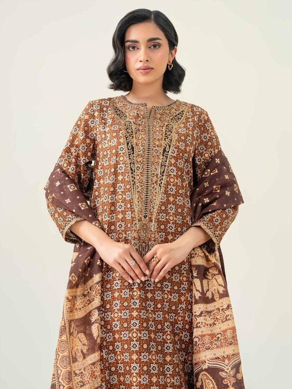 Limelight 3 Piece Lawn Suit-Embroidered (Pret)