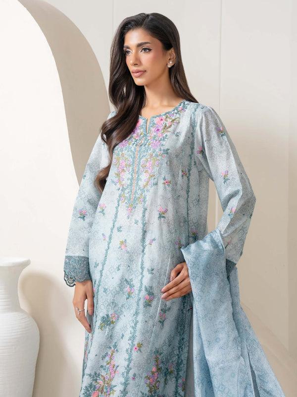 Limelight 3 Piece Lawn Suit-Embroidered (Pret)