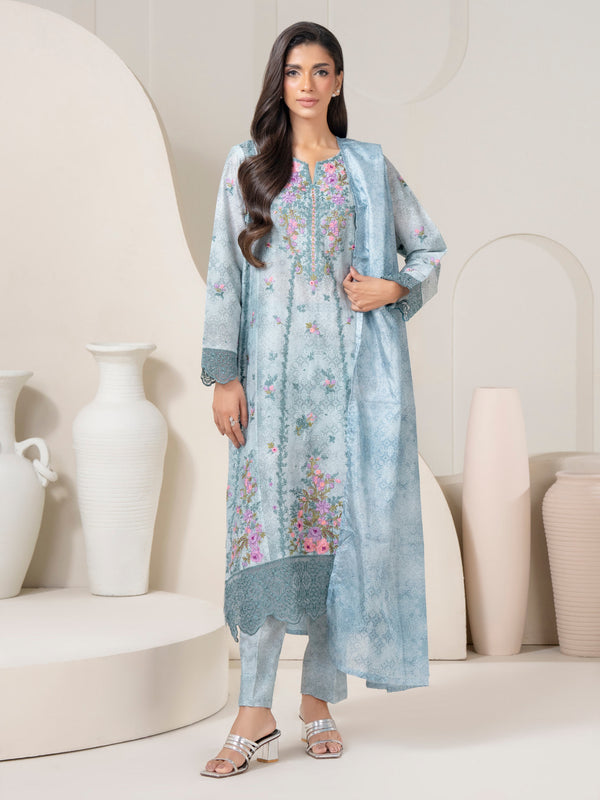 limelight 3 Piece Lawn Suit-Embroidered (Pret)
