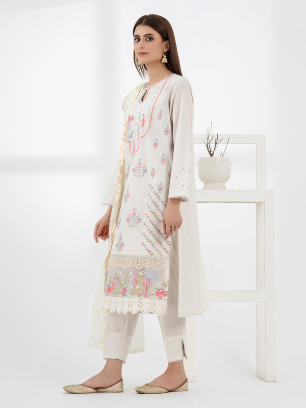 Limelight 3 Piece Lawn Suit-Embroidered (Pret)