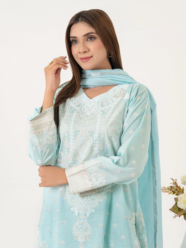 Limelight 3 Piece Lawn Suit-Embroidered (Pret)