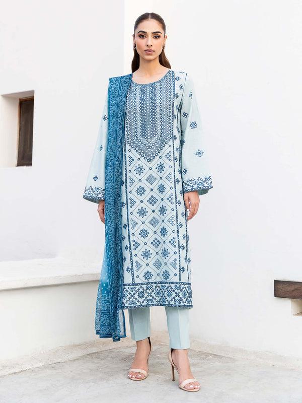 Limelight 3 Piece Lawn Suit-Embroidered (Pret)