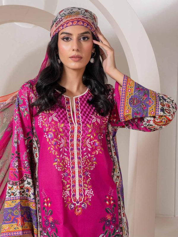 Limelight 3 Piece Lawn Suit-Embroidered (Pret)