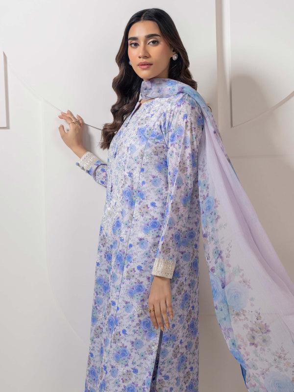 Limelight 3 Piece Lawn Suit-Embroidered (Pret)