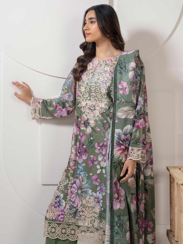 Limelight 3 Piece Lawn Suit-Embroidered (Pret)