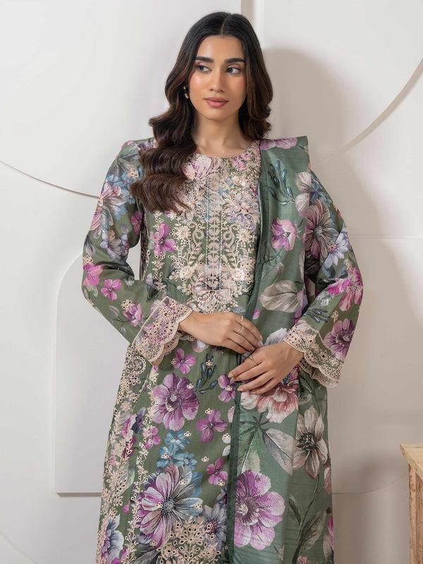 Limelight 3 Piece Lawn Suit-Embroidered (Pret)