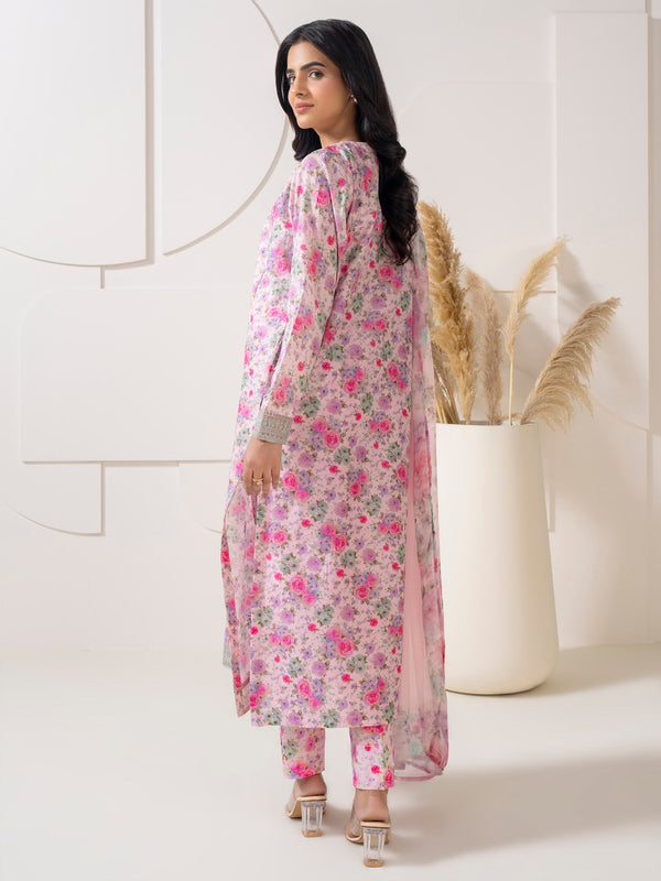 Limelight 3 Piece Lawn Suit-Embroidered (Pret)