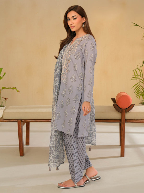 Limelight 3 Piece Lawn Suit-Embroidered (Unstitched)