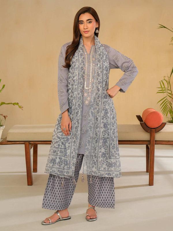 Limelight 3 Piece Lawn Suit-Embroidered (Unstitched)