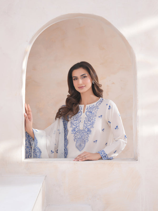 limelight 3 Piece Lawn Suit-Embroidered (Unstitched)
