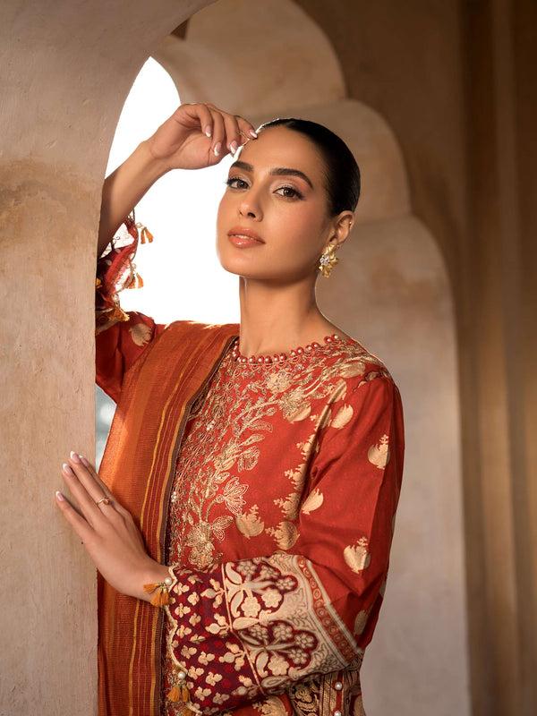 Limelight 3 Piece Lawn Suit-Embroidered (Unstitched)