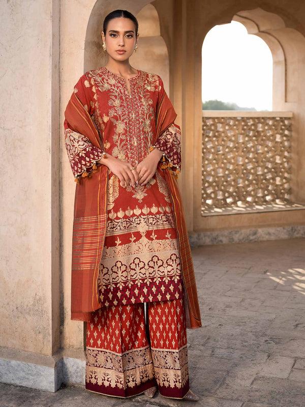 limelight 3 Piece Lawn Suit-Embroidered (Unstitched)