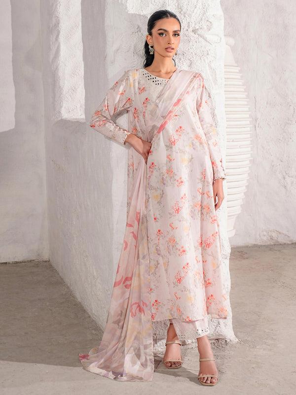 Limelight 3 Piece Lawn Suit-Embroidered (Unstitched)