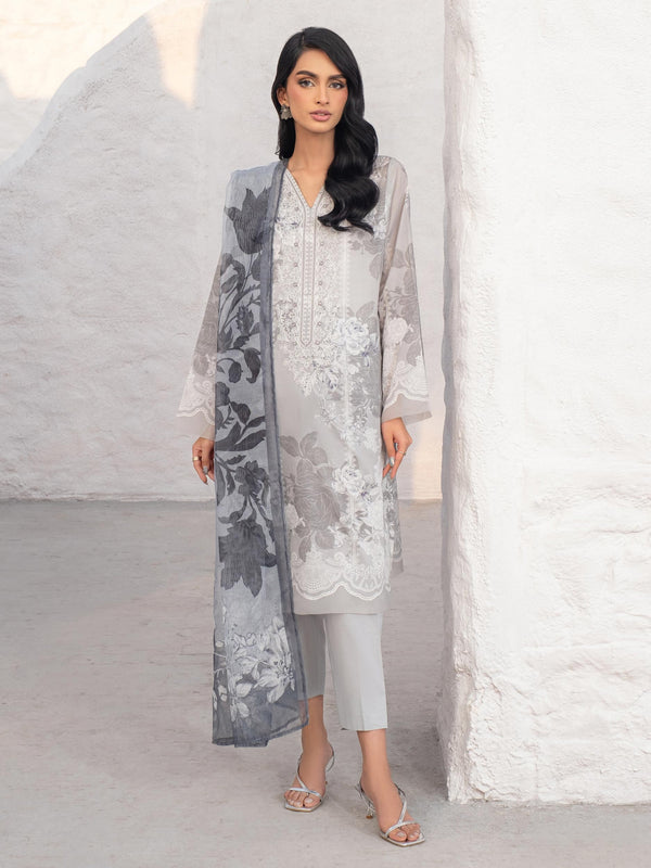 Limelight 3 Piece Lawn Suit-Embroidered (Unstitched)