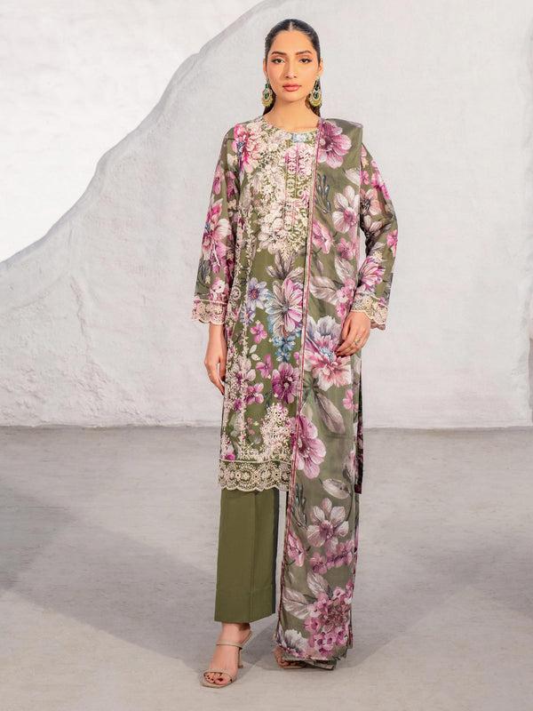 Limelight 3 Piece Lawn Suit-Embroidered (Unstitched)