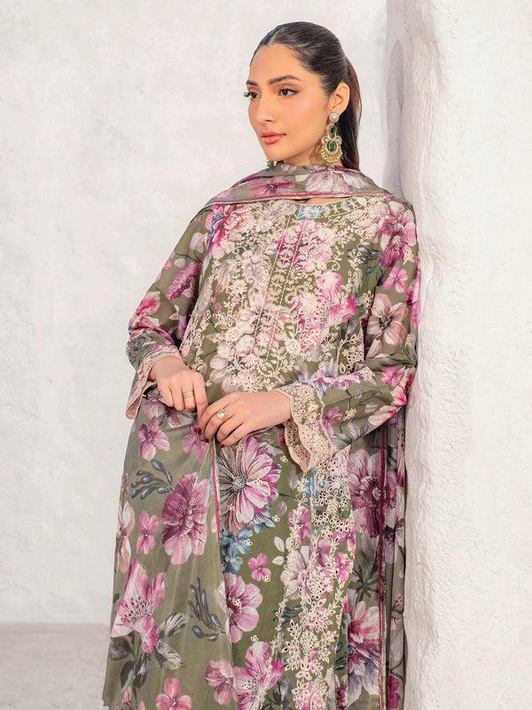 Limelight 3 Piece Lawn Suit-Embroidered (Unstitched)