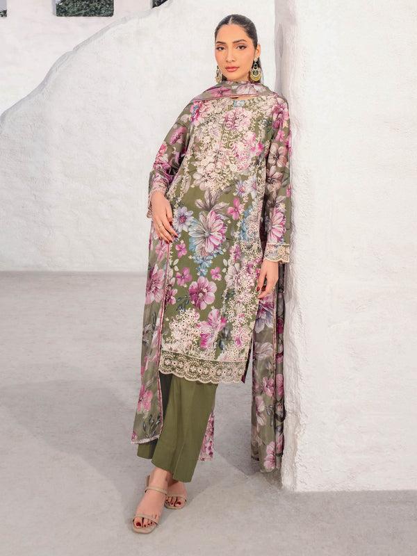Limelight 3 Piece Lawn Suit-Embroidered (Unstitched)