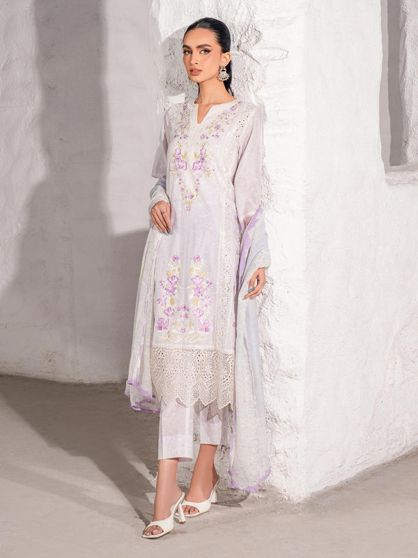 Limelight 3 Piece Lawn Suit-Embroidered (Unstitched)