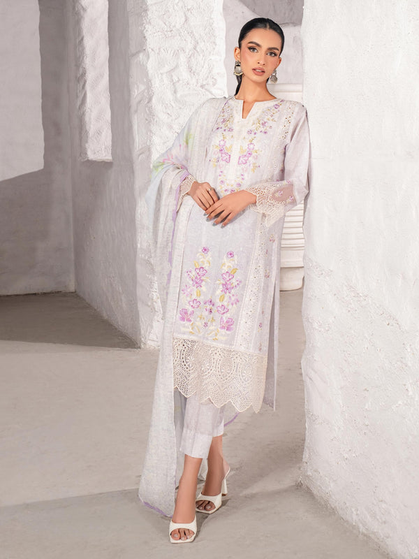 Limelight 3 Piece Lawn Suit-Embroidered (Unstitched)