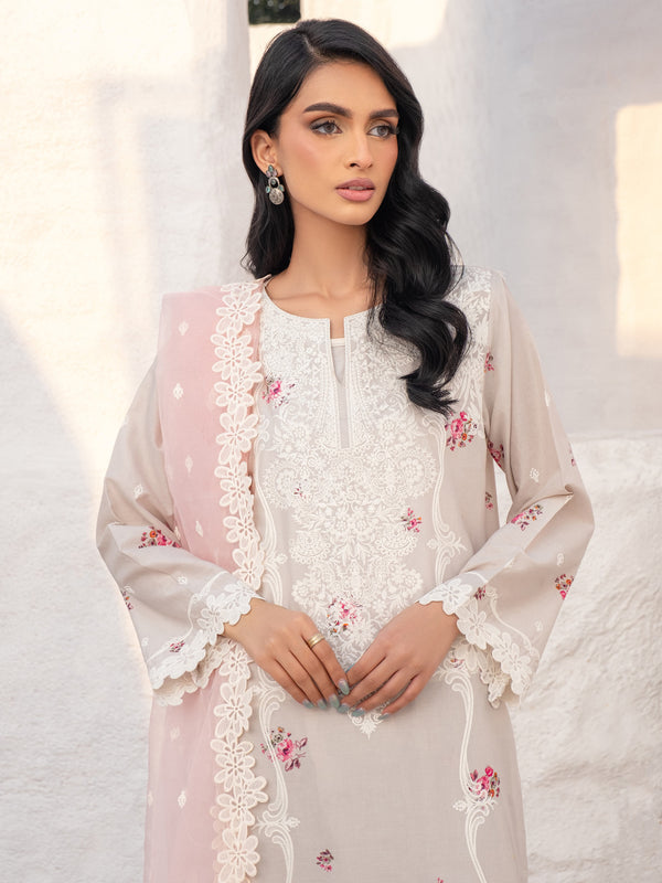 Limelight 3 Piece Lawn Suit-Embroidered (Unstitched)