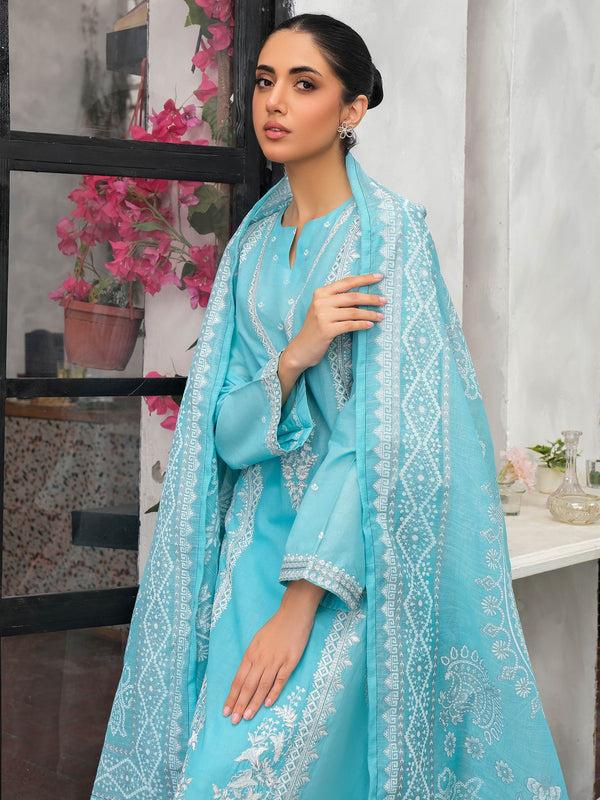 Limelight 3 Piece Lawn Suit-Embroidered (Unstitched)