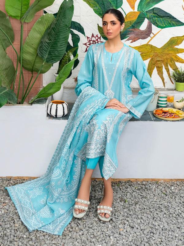 Limelight 3 Piece Lawn Suit-Embroidered (Unstitched)