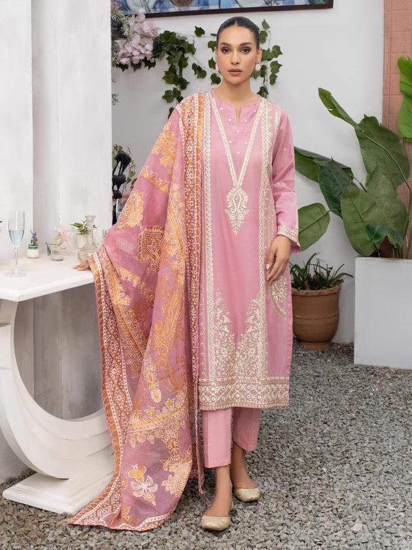 Limelight 3 Piece Lawn Suit-Embroidered (Unstitched)