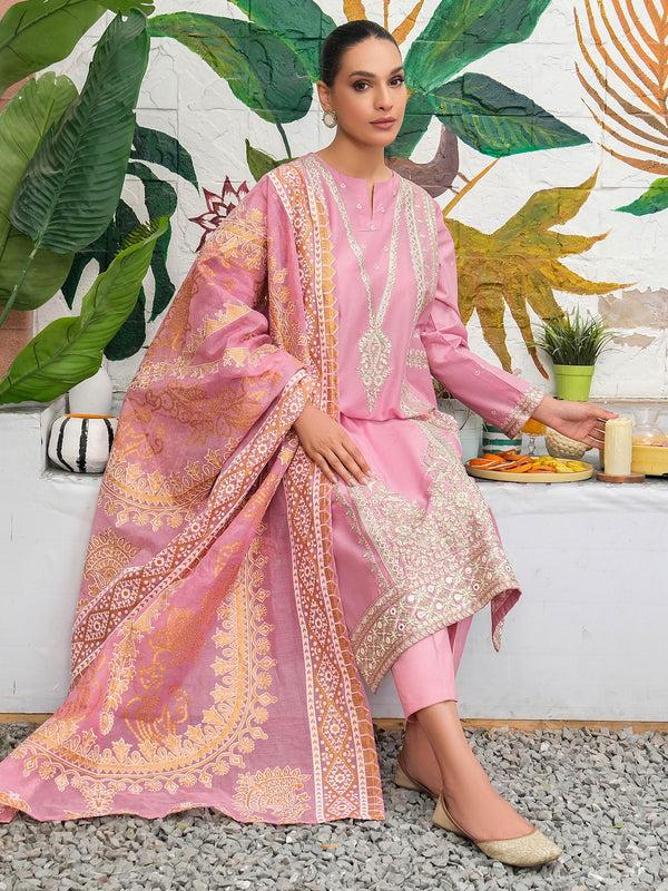 Limelight 3 Piece Lawn Suit-Embroidered (Unstitched)
