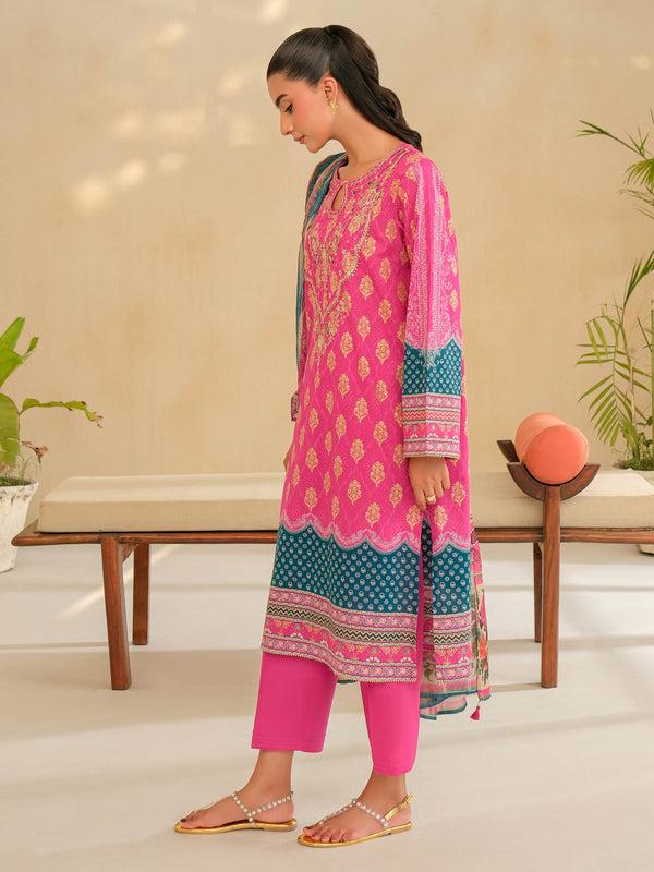 Limelight 3 Piece Lawn Suit-Embroidered (Unstitched)