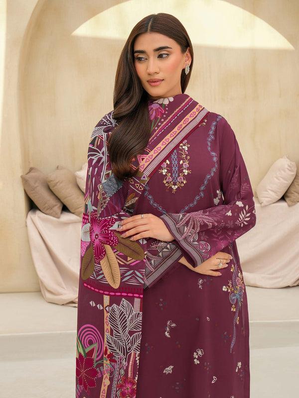 Limelight 3 Piece Lawn Suit-Embroidered (Unstitched)
