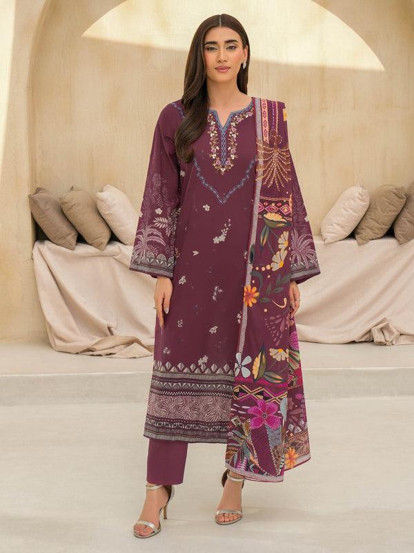 limelight 3 Piece Lawn Suit-Embroidered (Unstitched)