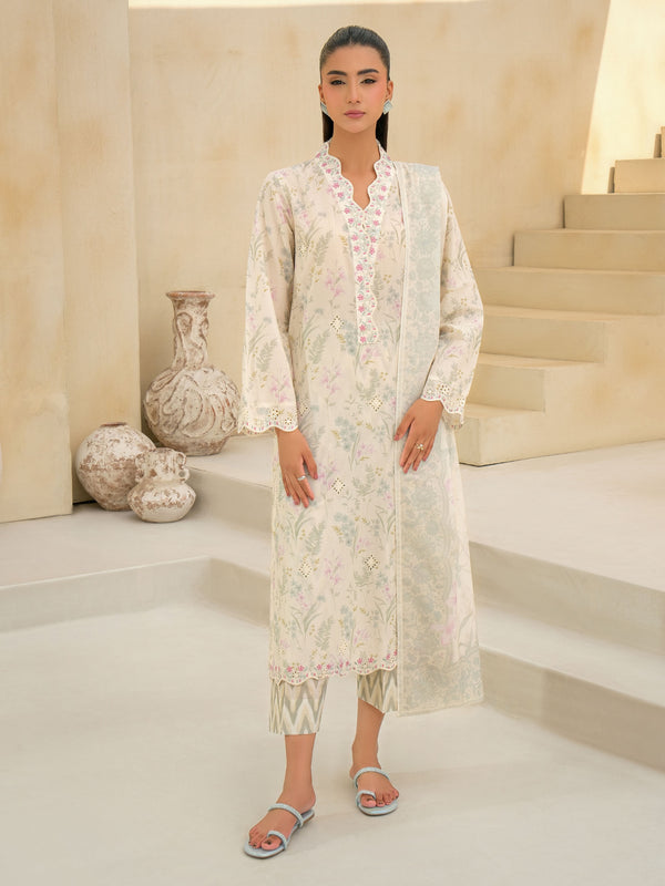 limelight 3 Piece Lawn Suit-Embroidered (Unstitched)