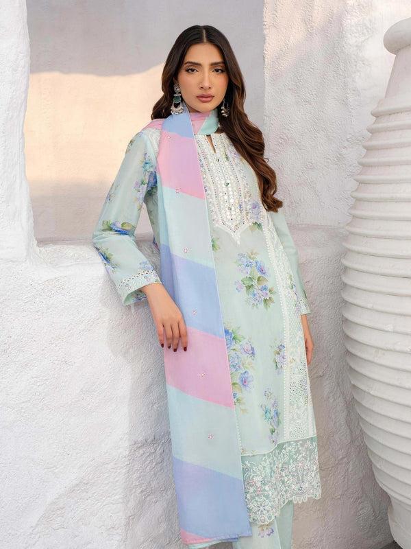 Limelight 3 Piece Lawn Suit-Embroidered (Unstitched)