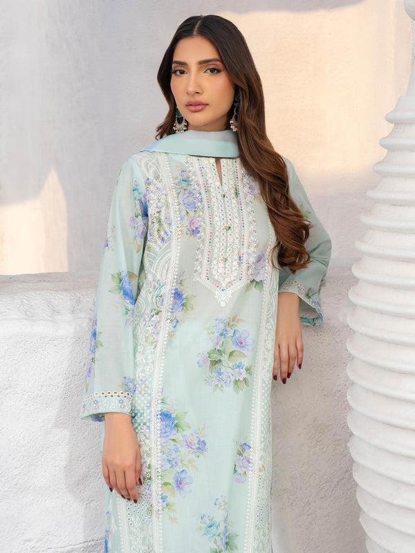 Limelight 3 Piece Lawn Suit-Embroidered (Unstitched)