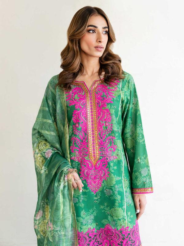 Limelight 3 Piece Lawn Suit-Embroidered (Unstitched)